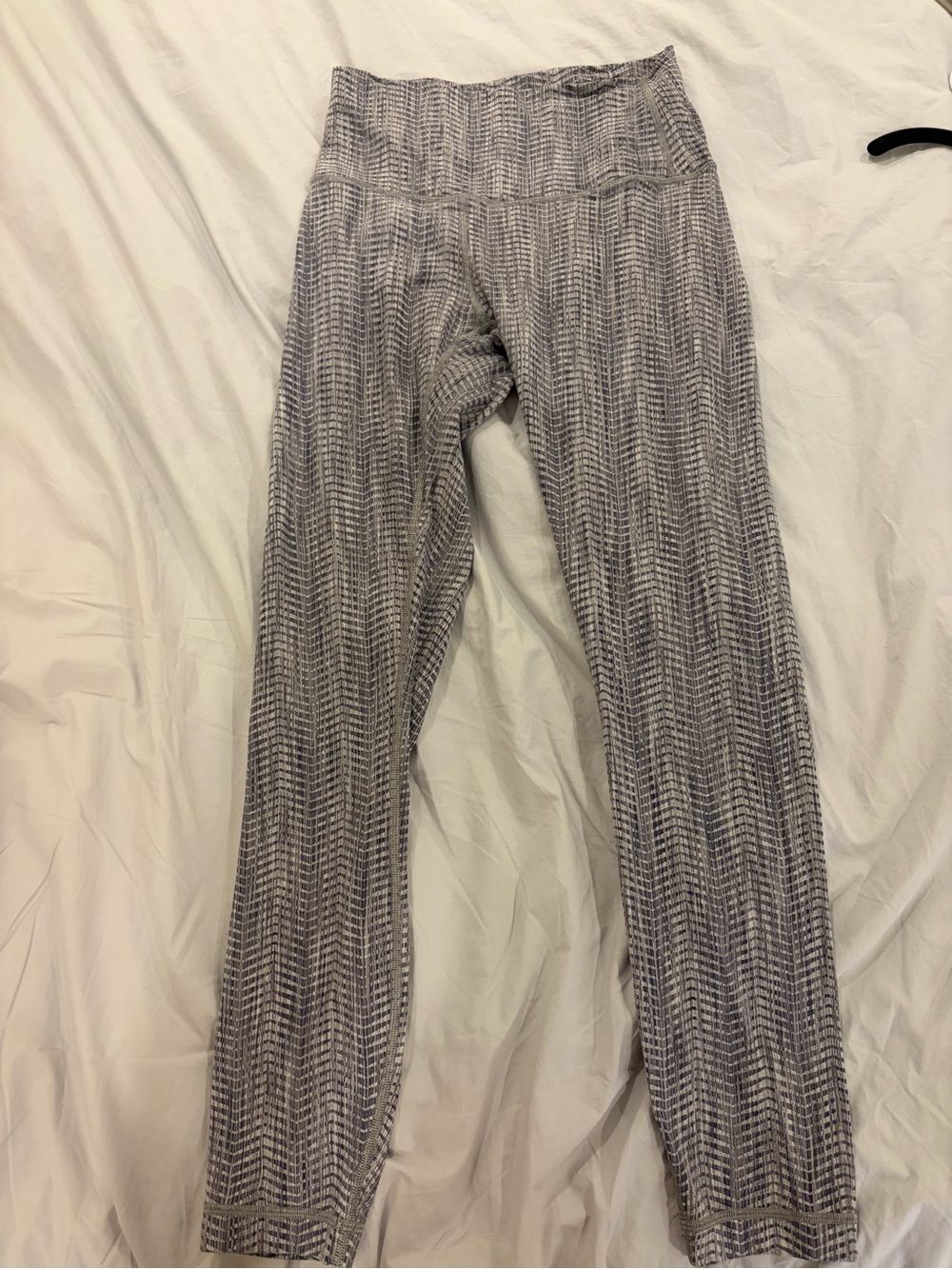 lululemon athletica High-Rise Grey Chevron Leggings